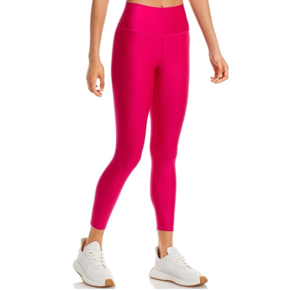 Alo 7/8 High-Waist Airlift Leggings Magenta Crush Hi-Rise Waisted Skinny Pants L